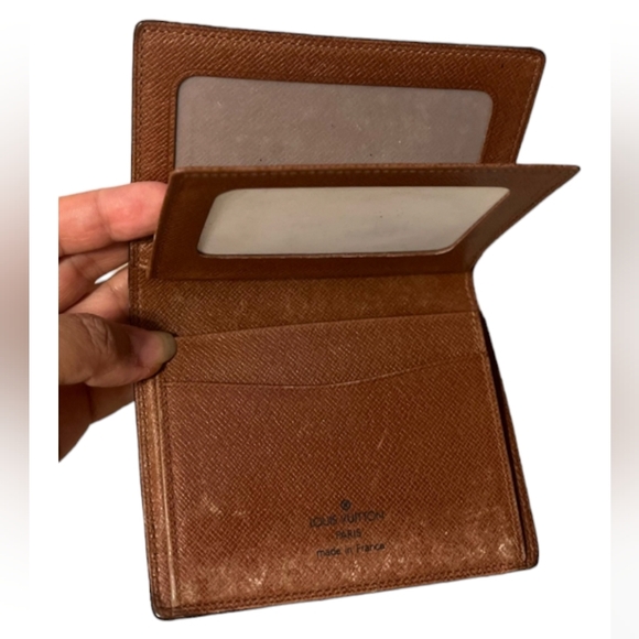 LOUIS VUITTON VINTAGE AUTHENTIC SIGNATURE MONOGRAM LEATHER WALLET EUC /UNISEX - Picture 4 of 8